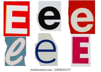 31 Cut E Letter Newsprint Images, Stock Photos & Vectors | Shutterstock