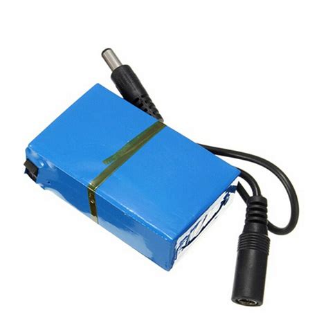 Portable DC 168 DC 12V 1800mAh Rechargeable Li Ion Battery