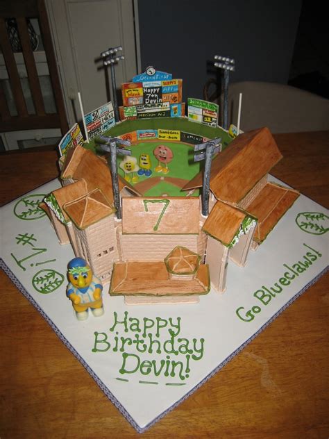 Lakewood Blueclaws Baseball Stadium Cake - CakeCentral.com