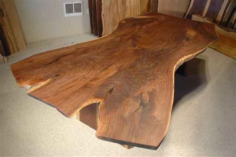 Organic Walnut Slab Dining Table Extra Large Unique