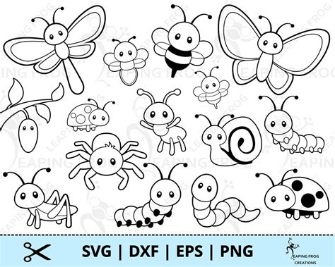 Bugs Svg Png Circut Cut Files Silhouette Files Outline Etsy Uk