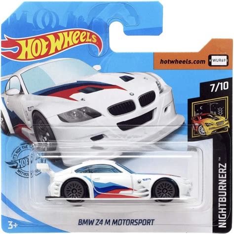 Hot Wheels Bmw Z M Motorsport White Nightburnerz