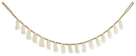 Wholesale White Tassel Garland Ganz