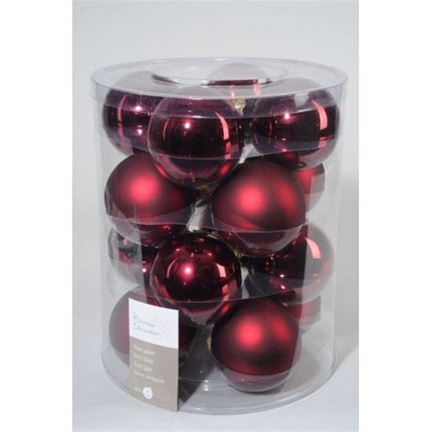 Koker Kerstballen Glas Mm Ossenbloed