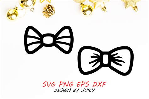 Tuxedo Bow Tie Svg Bundle Ribbon Bow Graphic By Design By Juicy