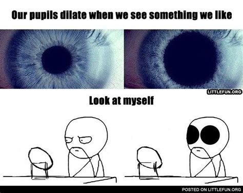 Our Pupils Dilate When We See Something We Like Nerd Humor