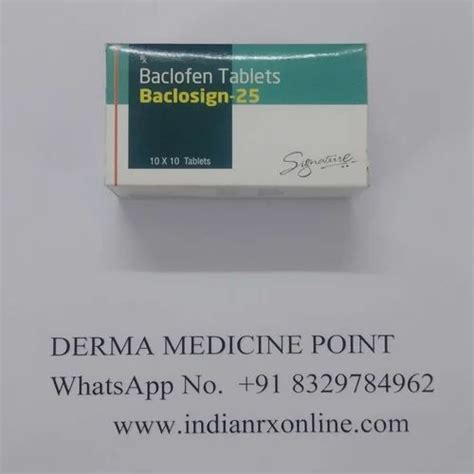 Baclofen Tablets Ip Signature Treatment Pain Relief At Rs 75 Stripe