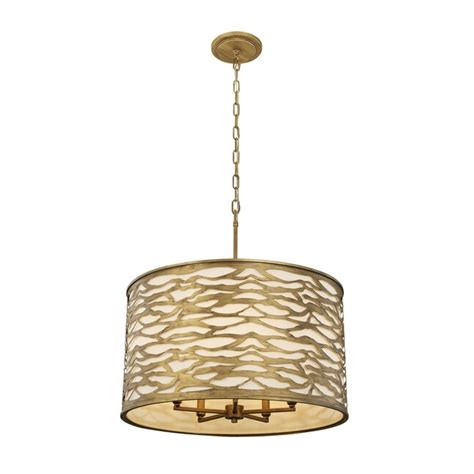 Varaluz Kato 5 Light Gold Moderncontemporary Cylinder Hanging Pendant