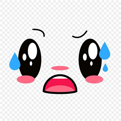 Cute Cartoon Sad Face