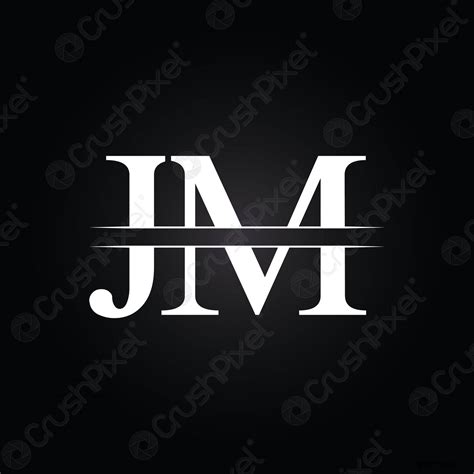 Jm Letra Tipo Logotipo Dise O Vector Plantilla Resumen Letra Vector