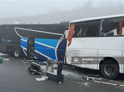 Kuzey Marmara Otoyolu nda zincirleme kazada 10 kişi öldü 61 kişi yaralandı