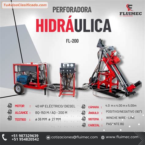 PERFORADORA DIAMANTINA FL200 EQUIPO DE FACIL MANEJO Y ADAPTACIÓN