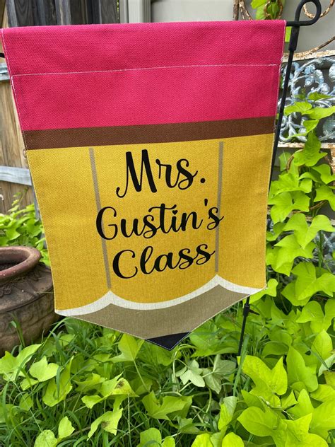 Teacher Personalized Garden Flag Back To School T For Teacher