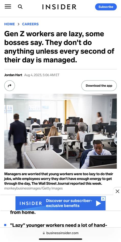 Bosses just don’t like a generation that isn’t willing to be exploited