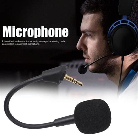 Qiilu Microphone Pour Kingston HyperX Cloud Alpha Microphone De