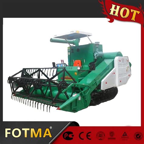 New Full Feeding Tracked Rice Wheat Combine Harvester 4LZL 3 0