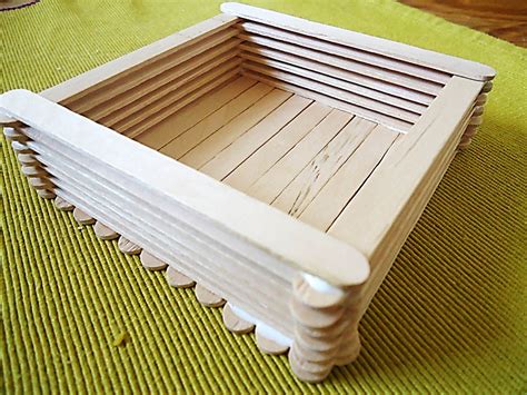 Caja Con Palitos De Madera O Palitos De Paleta