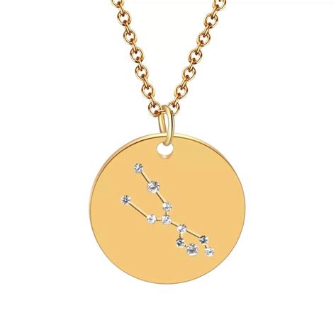 Collier Constellation Signe Astrologique Taureau BIJOUX FANTAISIE