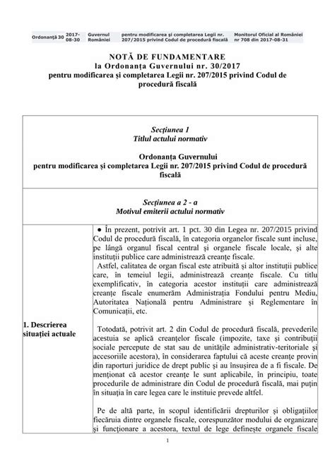 Pdf Nota De Fundamentare Guvernul Romanieigov Ro Fisiere Subpagini