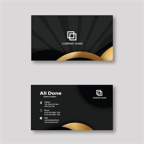 Premium Vector Creative Elegant Business Card