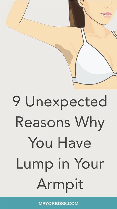 Unexpected Reasons Why You Have Lump In Your Armpit Lump Under