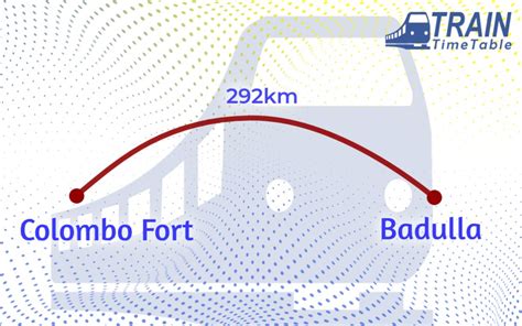 Badulla To Colombo Fort Train Timetable Train Timetable