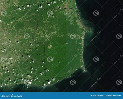 Rio Claro Mayaro Trinidad And Tobago Low Res Satellite No Leg Stock