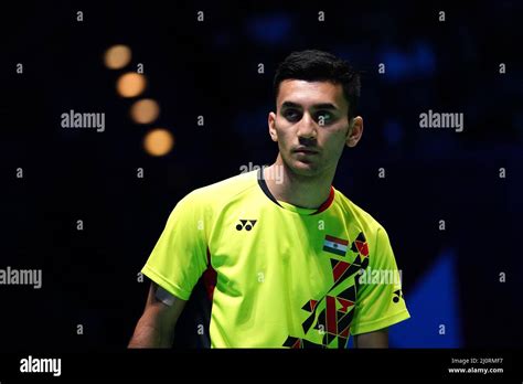 India S Lakshya Sen In Action Against Denmark S Viktor Axelsen In The