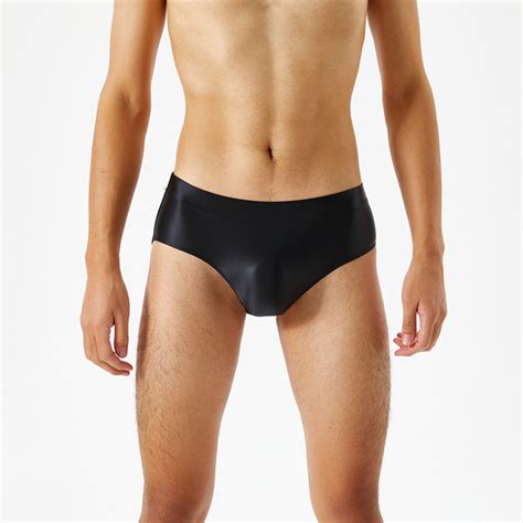 Aayomet Mens Underwear Mens Crotch Seamless Glossy Silky High Elastic