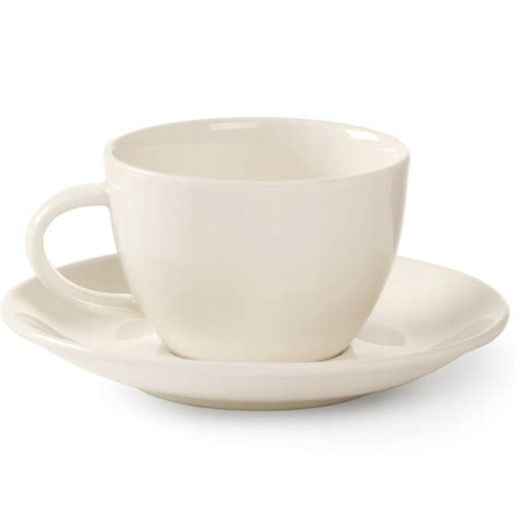 Spodek do filiżanki do kawy espresso z porcelany 80ml śr 110mm zestaw