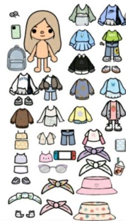 Baju Toca Paper Doll Template Paper Dolls Clothing Paper Dolls