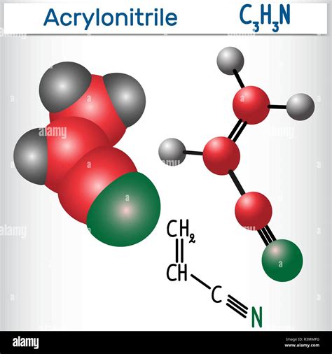 Polyacrylonitrile polymer chemical structure Stock Vector Images - Alamy