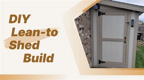 DIY Lean To Shed Build YouTube