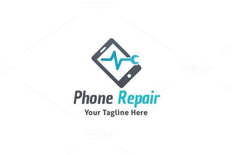 Phone Repair Logo by Martin-Jamez on Creative Market Mobile Phone Logo ...