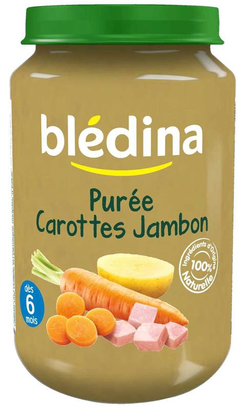 Pot Purée de Carottes Jambon 2x200g BLEDINA Comparateur Avis Prix