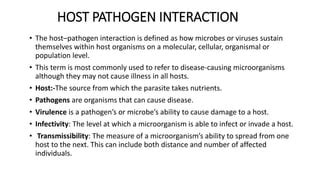 Host Pathogen Interaction Mechanism Of Pathogenesis Ppt