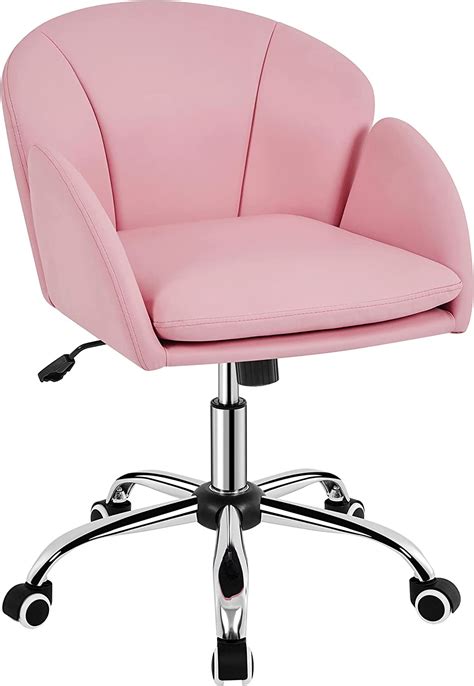 Yaheetech Chaise Bureau Design Fleur Fauteuil De Bureau En Similicuir