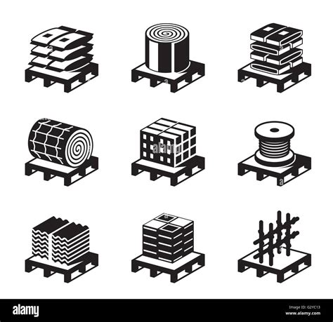 Construction And Building Materials Vector Illustration Stock Vector