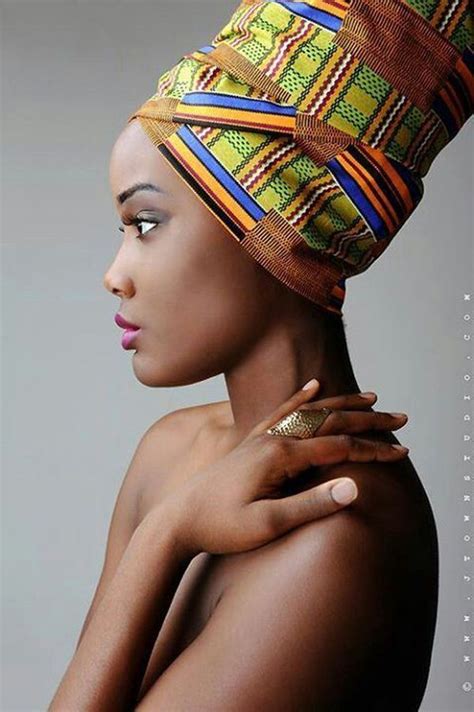 African Beauty With Head Wrap Amariah Israel African Amariah