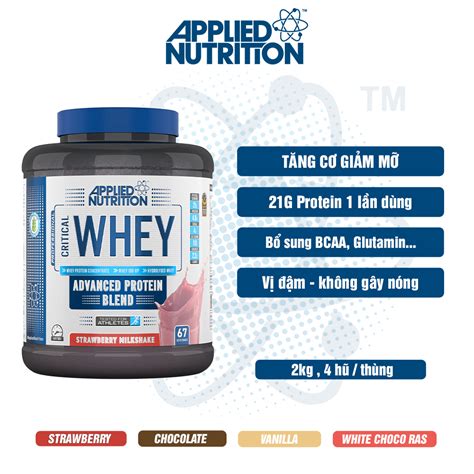 Applied Nutrition Critical Whey Kg Servings City Supp