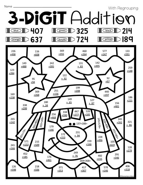 Printable Multiplication Color By Number Sheets