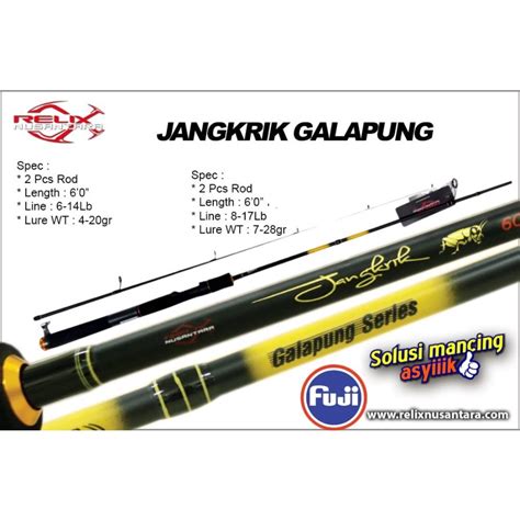 Jual Joran Galatama Relix Nusantara Jangkrik 602 Galapung Series