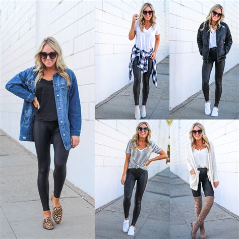 5 Ways To Style Spanx Faux Leather Leggings Toreys Treasures