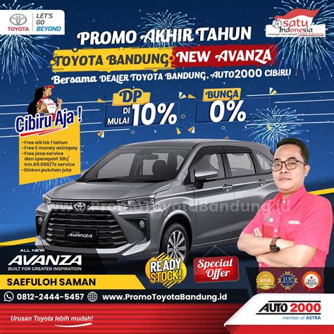 Promo Akhir Tahun Toyota Avanza Dp Bunga