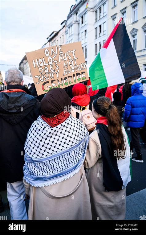 Pro Palästinensische Demo in Berlin ca 4000 Menschen nahmen am 18 11