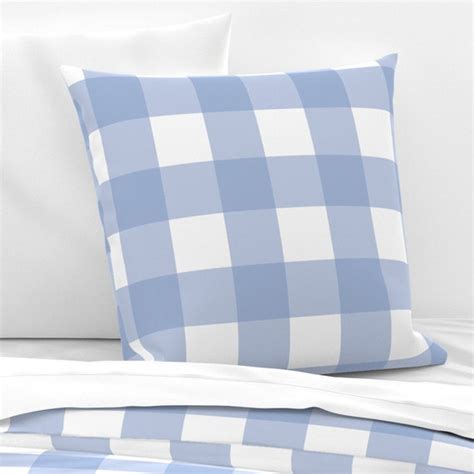 Buffalo Check Pillow Sham Blue Buffalo Check By Etsy