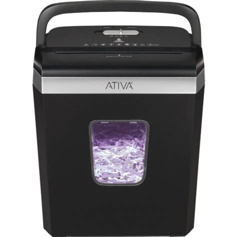 Ativa Sheet Cross Cut Shredder Black