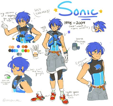 Sonic Gijinka By Sa2battle On Deviantart