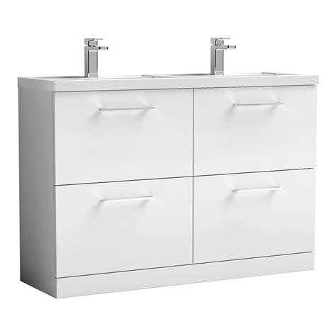 Nuie Arno Mm Floor Standing Drawer Vanity Unit Polymarble