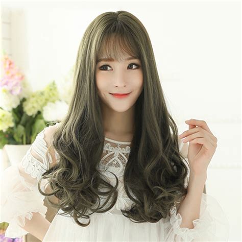 FYNHA Wig Rambut Palsu Model Wavy 65 Cm HB 004 Gray Silver